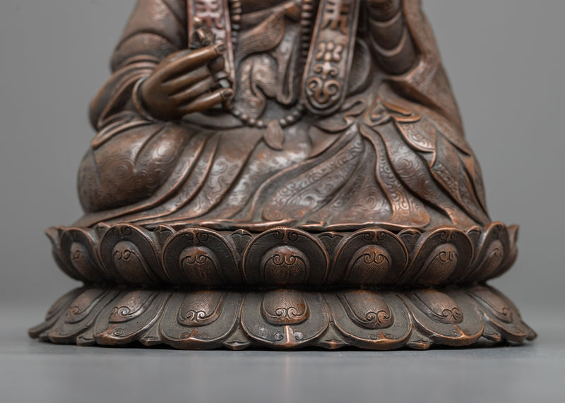 Ksitigarbha Bodhisattva Statue | Embrace Serenity with our Oxidized Sculpture