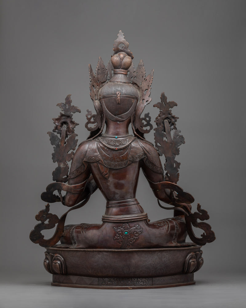 Tara The Green Goddess Sculpture | Experience Divine Compassion and Protection