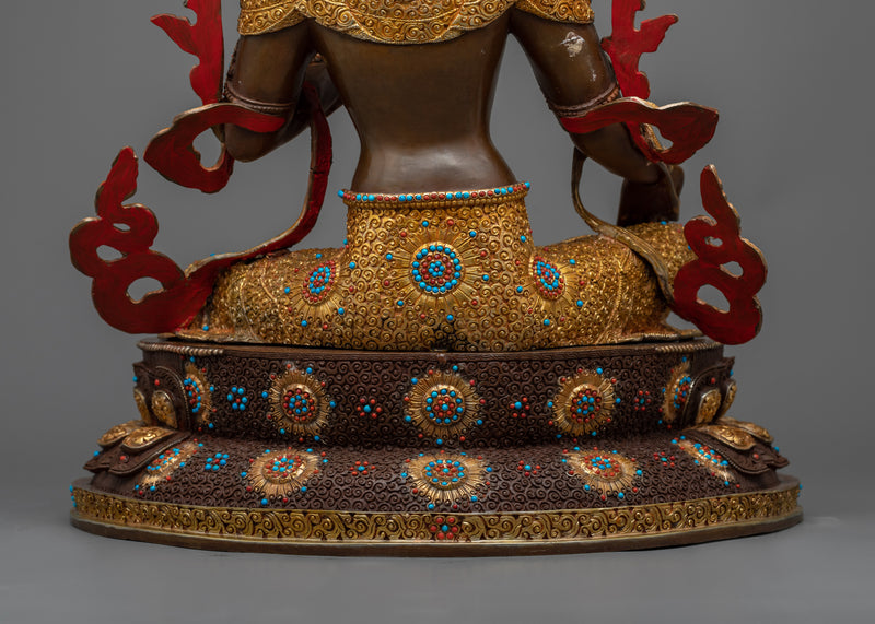 Sacred Elegance: Green Hindu Goddess Green Tara | Experience Protection and Compassion