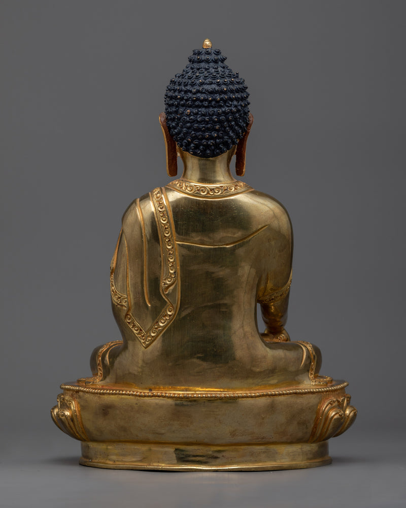 Timeless Serenity: Shakyamuni Buddha Mantra Statue | Buddhist Himalayan Art