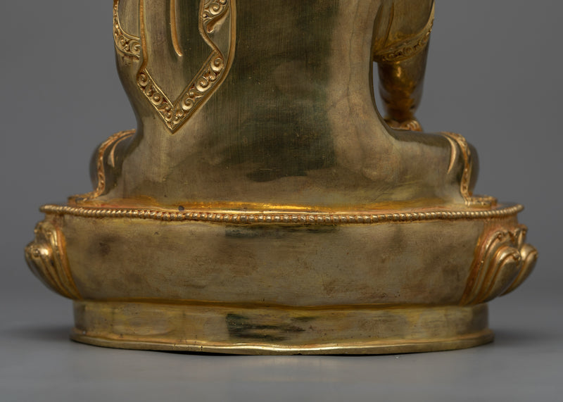 Timeless Serenity: Shakyamuni Buddha Mantra Statue | Buddhist Himalayan Art