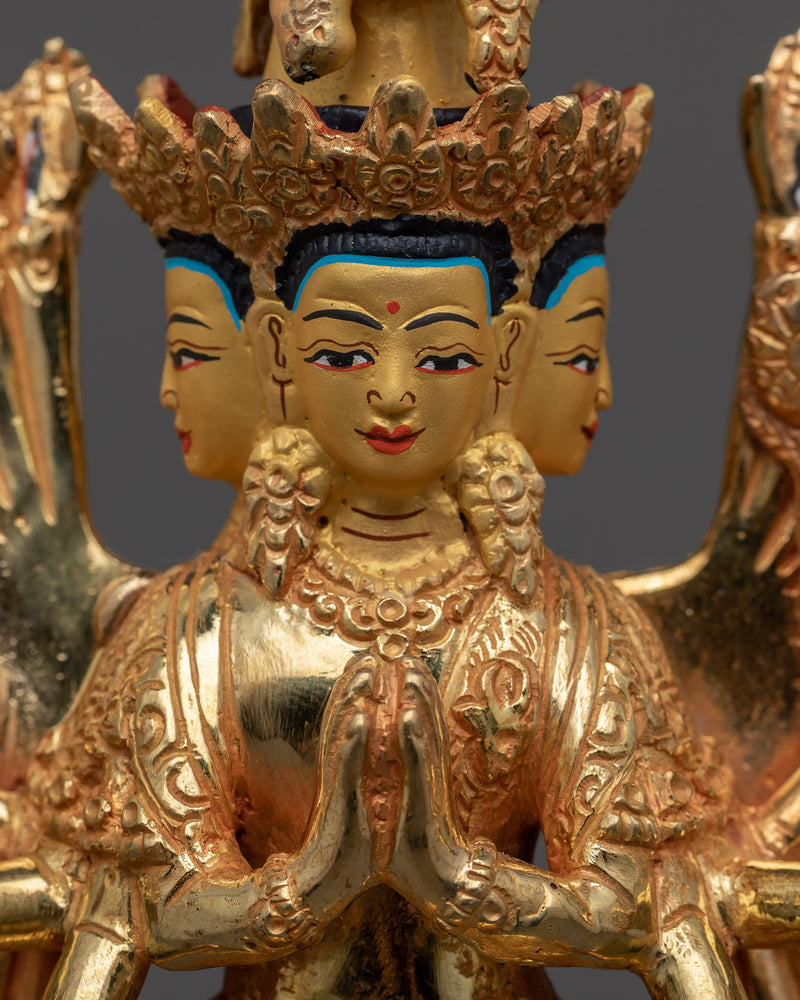 Thousand-Armed Avalokiteshvara Statue | Embodying Compassion in Action