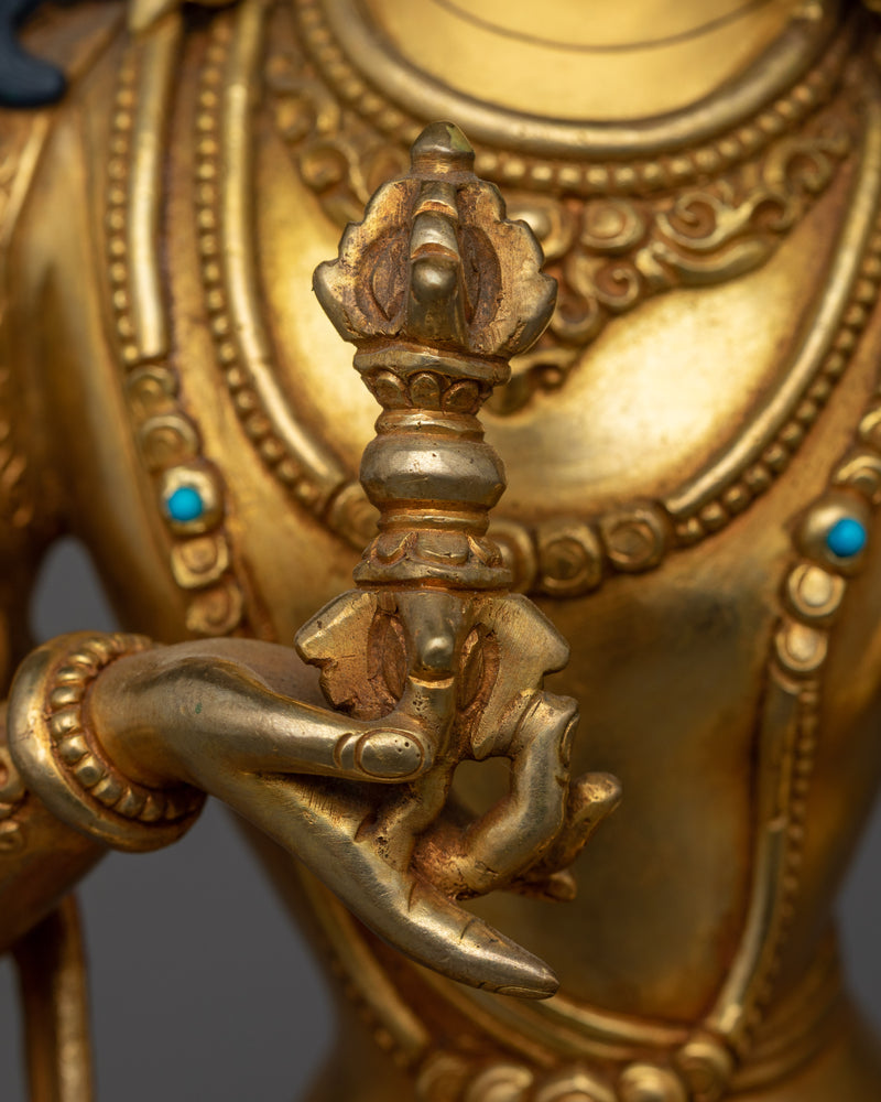 Dorje Sempa Vajrasattva Statue | Uncover Serenity with Our Gold Gilded Sculpture