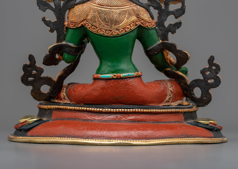 Our Green Tara with Flowers Sculpture | Engage in Spirituality