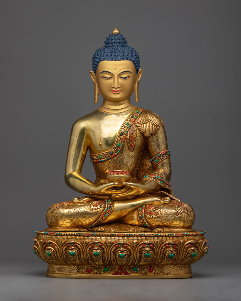Invoke Serenity with our Trio of Buddhas, Three Buddha Statue | Himalayan Artwork