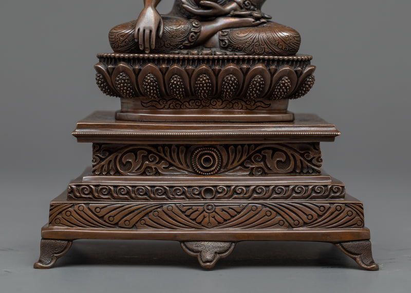 Radiate Peace with Our Buddha Yard Statue | Shakyamuni on Throne Sculpture