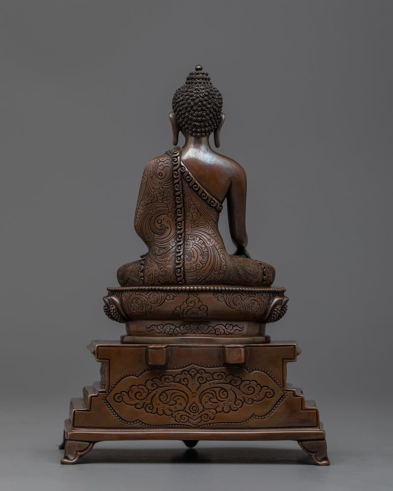 Radiate Peace with Our Buddha Yard Statue | Shakyamuni on Throne Sculpture