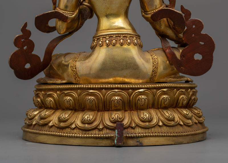 Magnificent Green Tara Ritual Statue | Welcome Auspiciousness with Mother Tara Art
