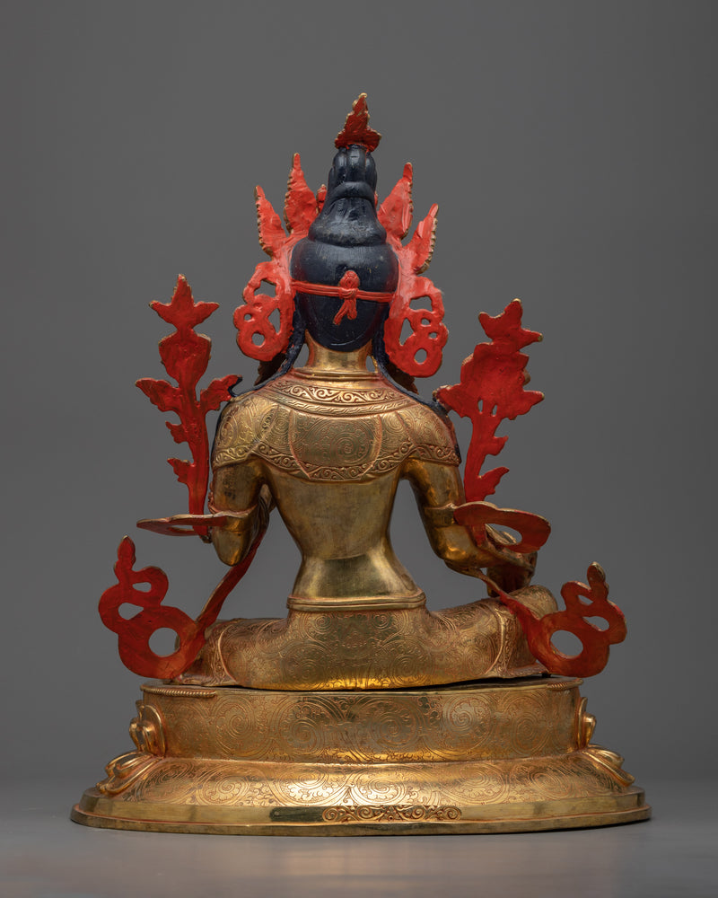Statue to Practice Green Tara Teachings | Enlighten Your Environment