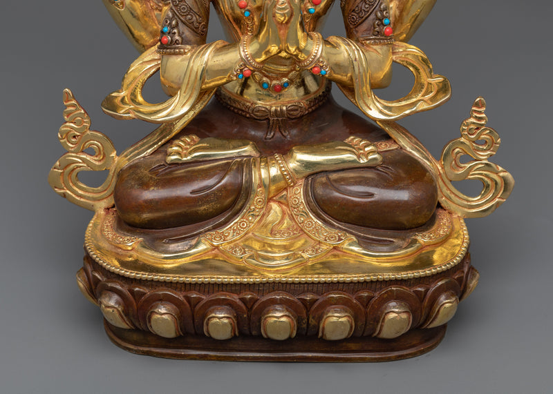 Avalokiteshvara Chenrezig Mantra Statue | A Beacon of Compassion and Grace
