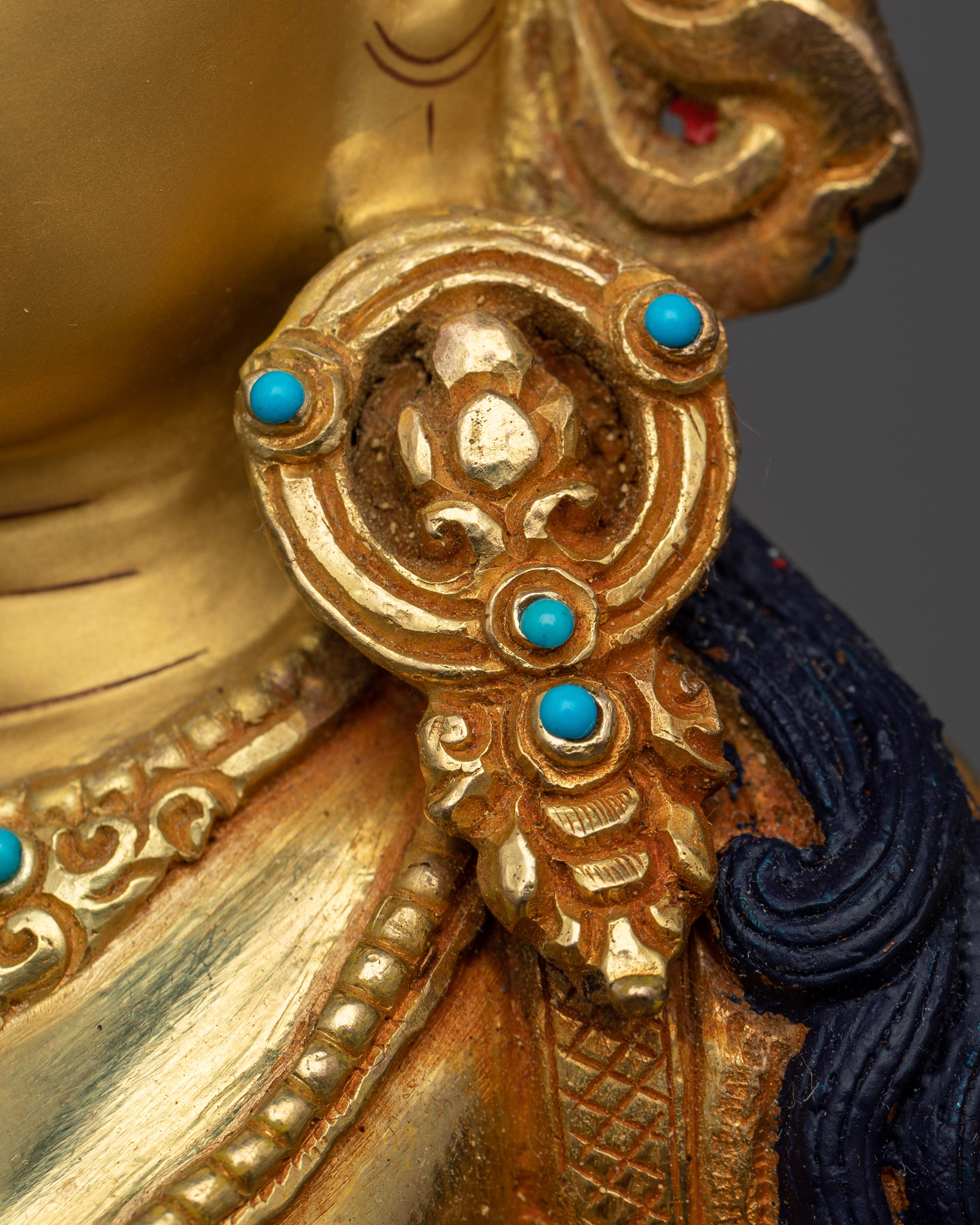 Experience Green Tara Mantra Miracles with Our Statue | 24k Gold Gilded Art