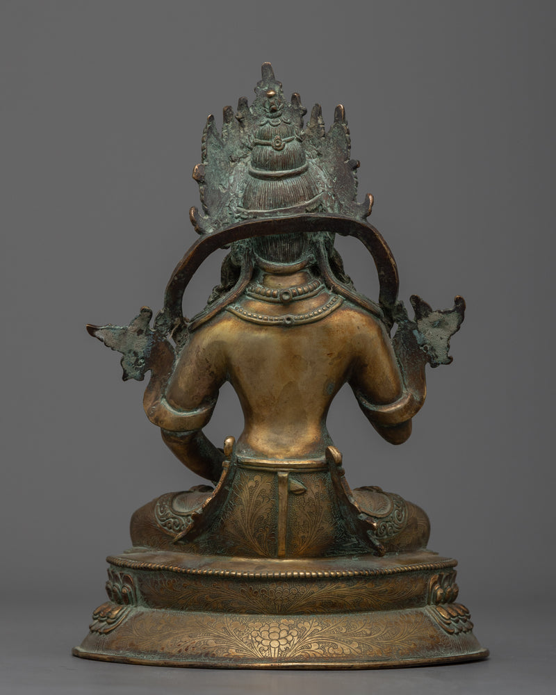 Vajrasattva Mantra Visualization Statue | Purity and Spiritual Transformation