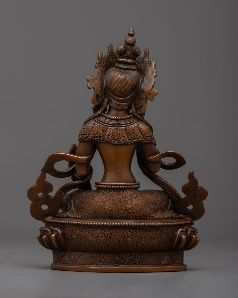 Himalayan Sculpture of Female Bodhisattva | The Bodhisattva of Infinite Compassion