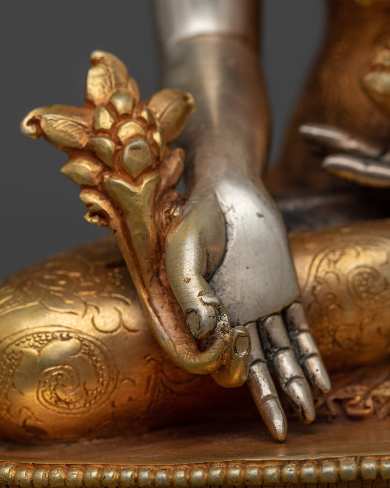 Crown Medicine Buddha Statue | An Emblem of Healing Majesty