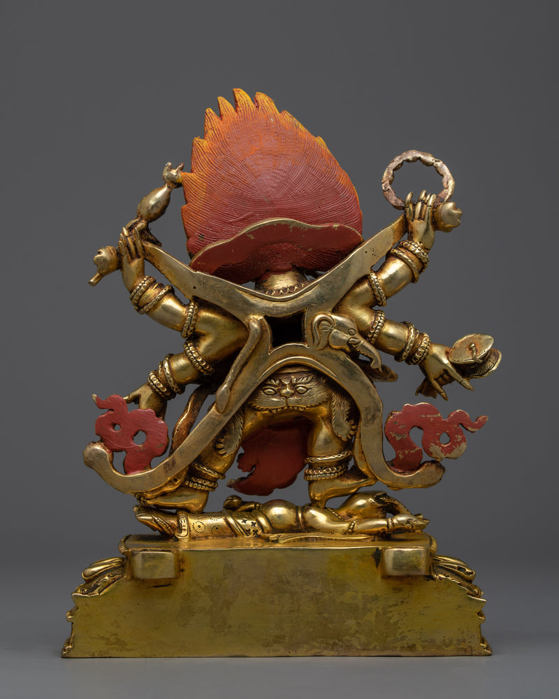 Shadbhuja Mahakala Statue | Immerse in the Aura of the Six-Armed Guardian