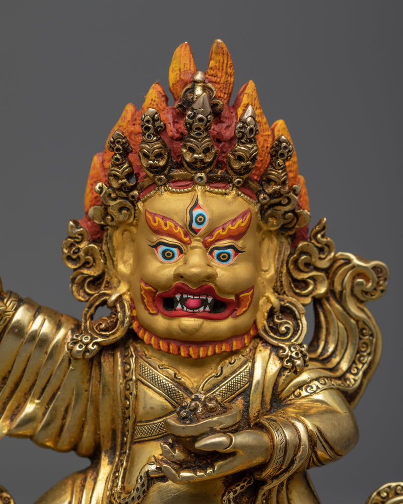 Kagyu Mahakala Bernagchen Statue | Manifesting Spiritual Protection and Power