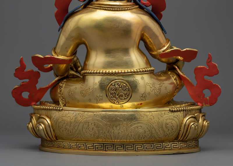 Yellow Dzambhala Practice Statue | An Emblem of Abundance