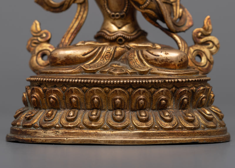 Manjushri Long Mantra | Illuminator of Pristine Wisdom with Buddhist Sculpture