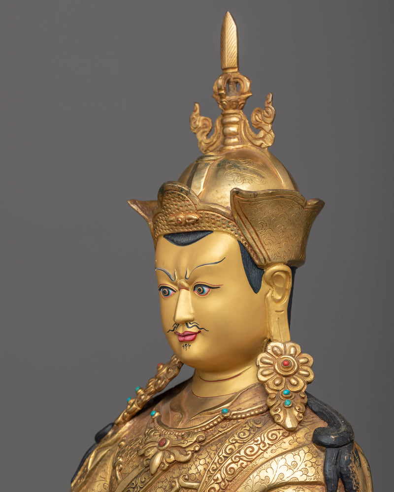 Guru Rinpoche 20 Inch Statue | Handmade in Traditional Nepali Art