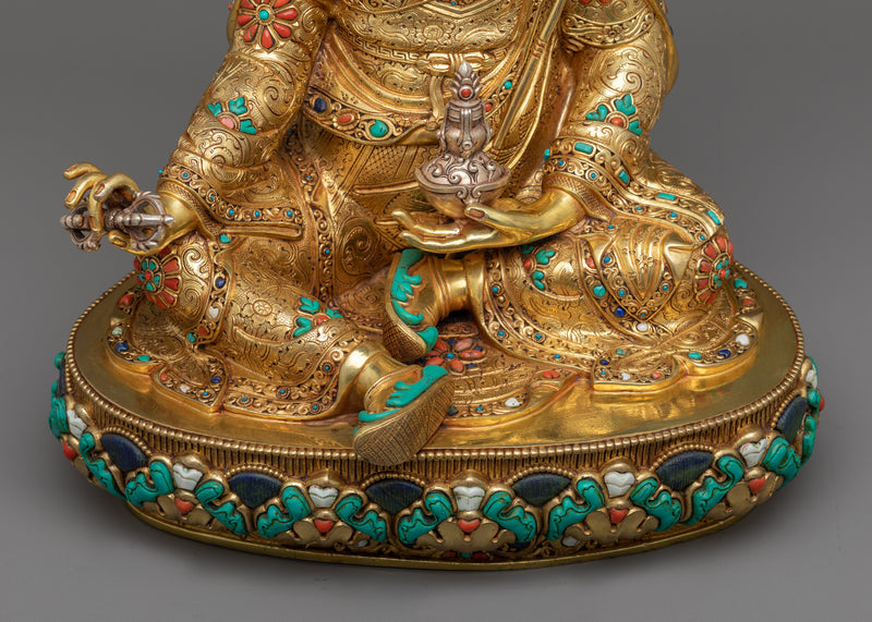 Guru Rinpoche Premium Statue | Lotus Born Master of Tantric Buddhism