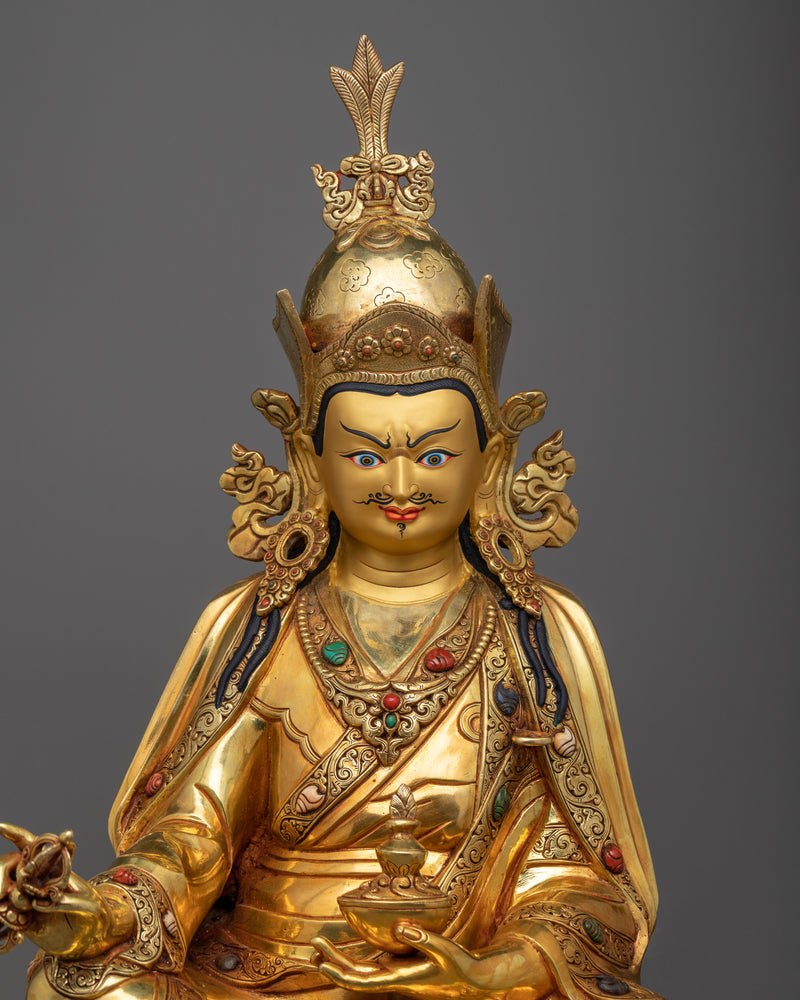 statue for padmasambhava meditation center