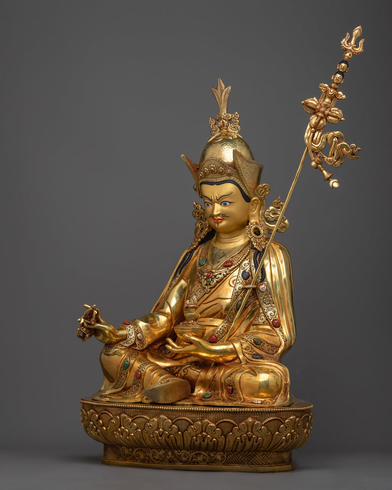 statue for padmasambhava meditation center