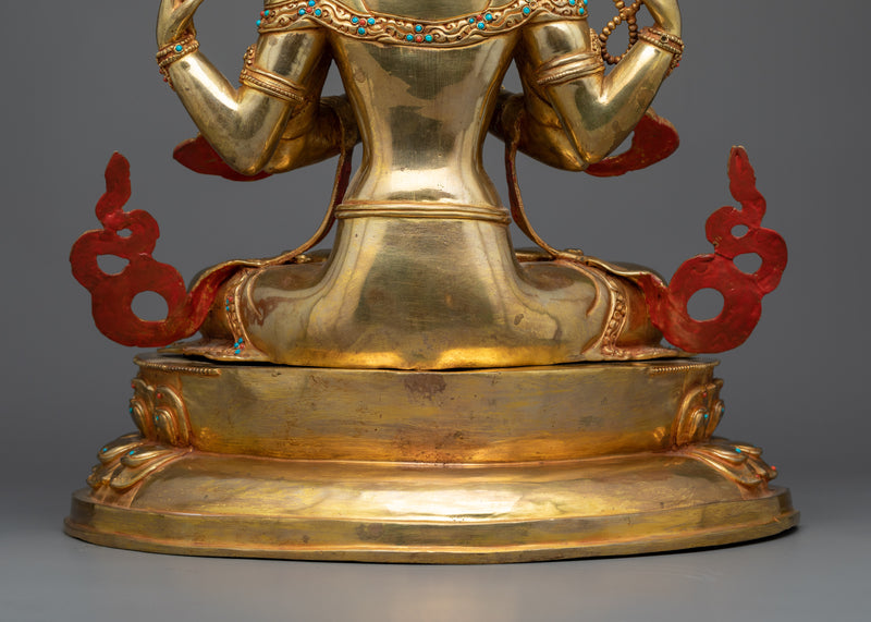 Compassion Deity Chenrezig Statue | Embodiment of Boundless Compassion