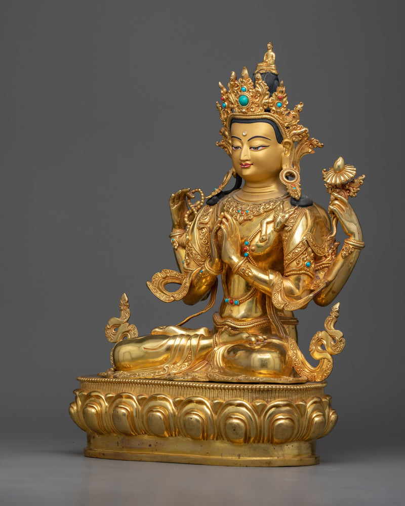 4 armed deity