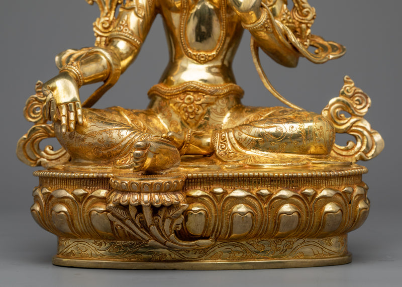Green Tara's Art in Form of Statue | The Embodiment of Compassionate Action