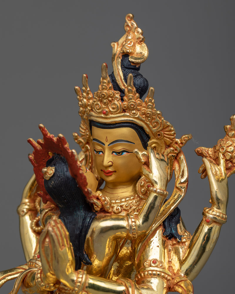 Chenrezig with Consort Statue | Divine Union Embodied