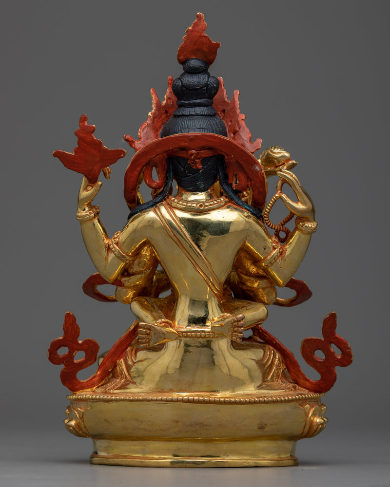 Chenrezig with Consort Statue | Divine Union Embodied
