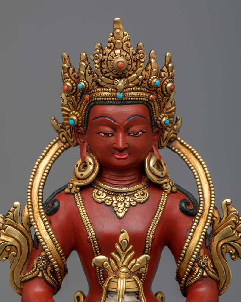 red-amitayus-statue