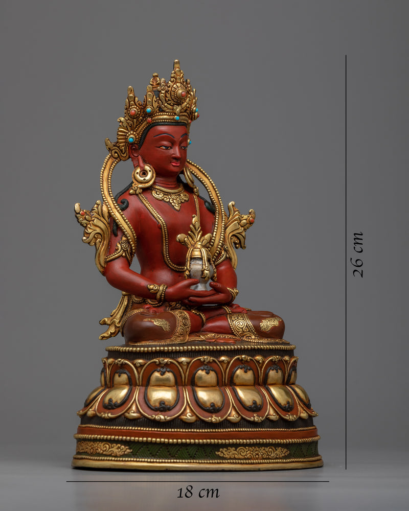 red-amitayus-statue