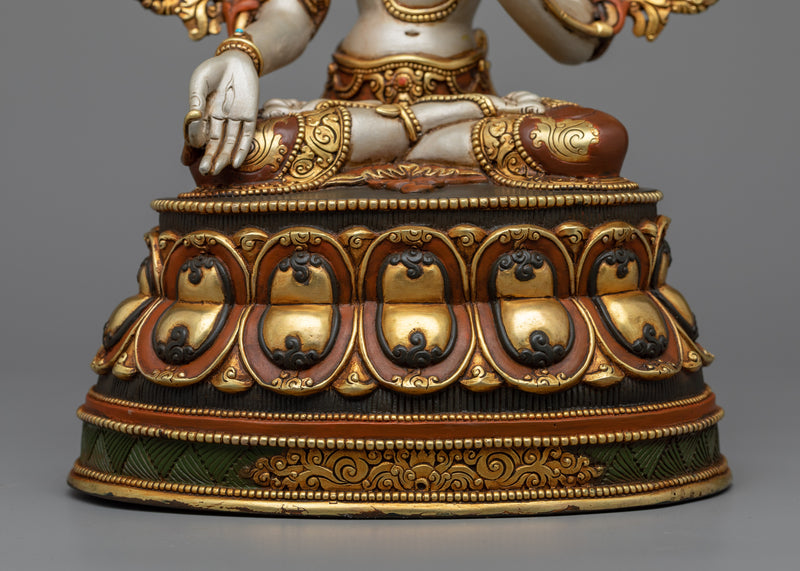 White Tara Meditation Art | Radiance of Compassion and Purity