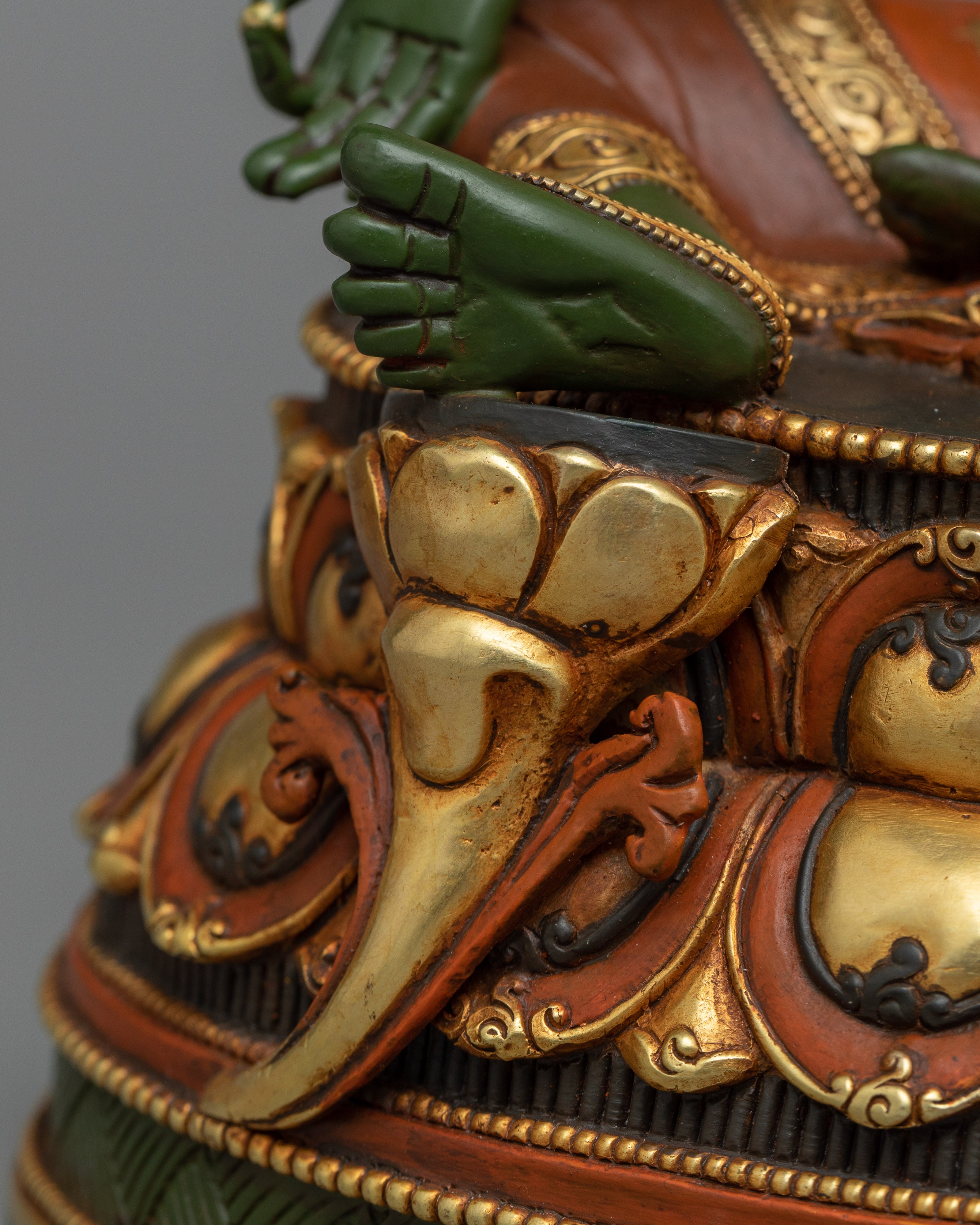 Green Tara Zen Artwork | Embodiment of Swift Compassion
