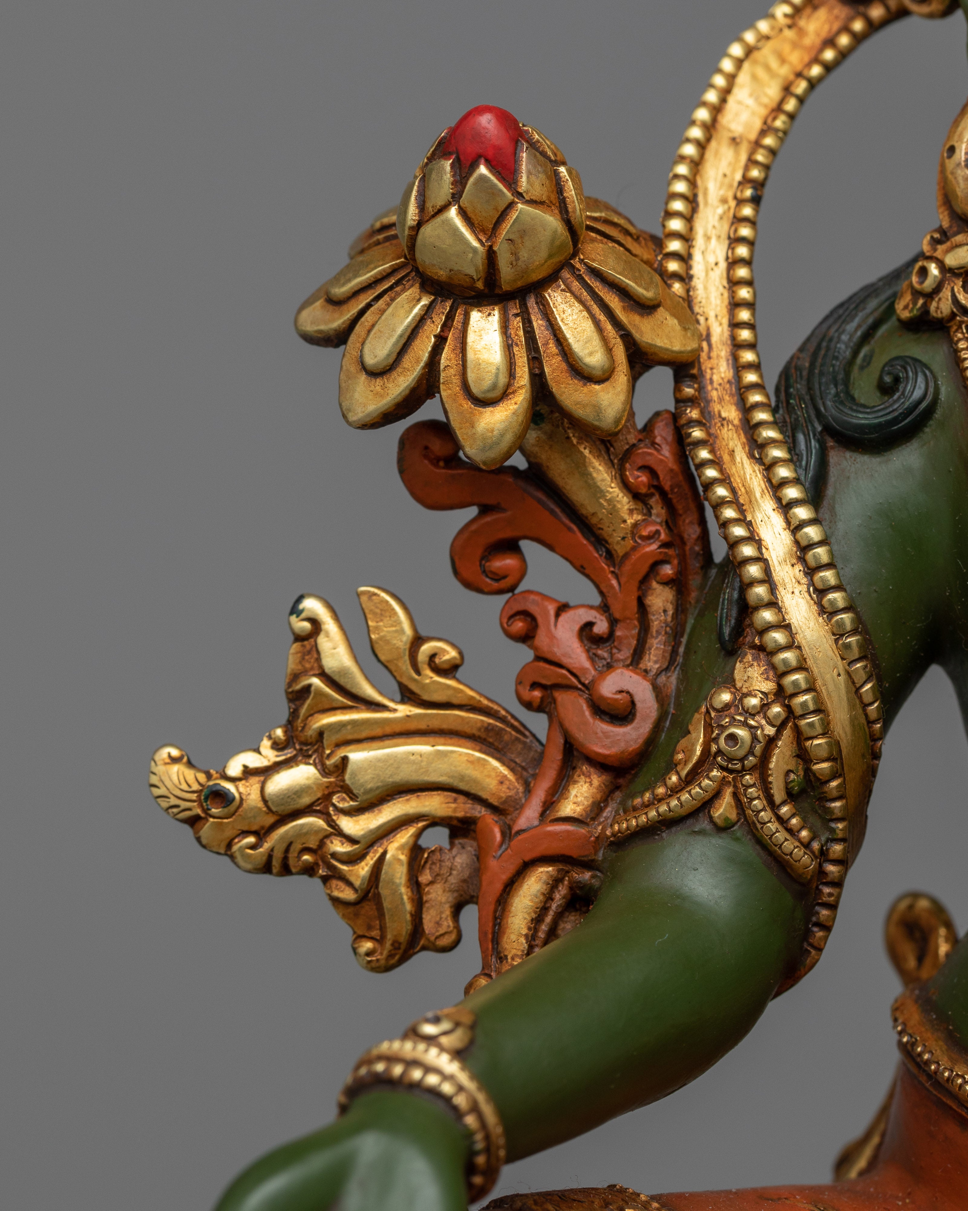 Green Tara Zen Artwork | Embodiment of Swift Compassion