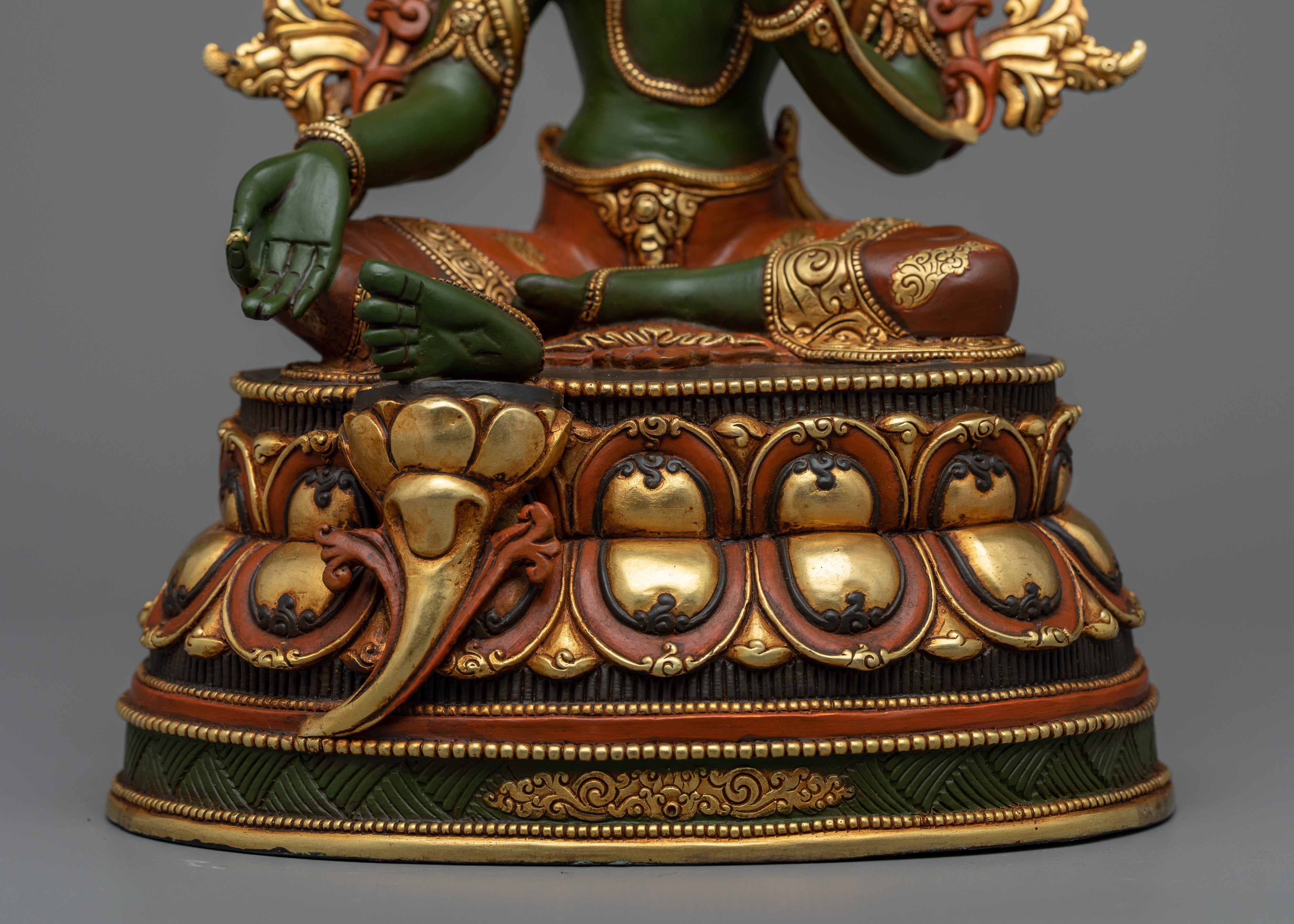 Green Tara Zen Artwork | Embodiment of Swift Compassion