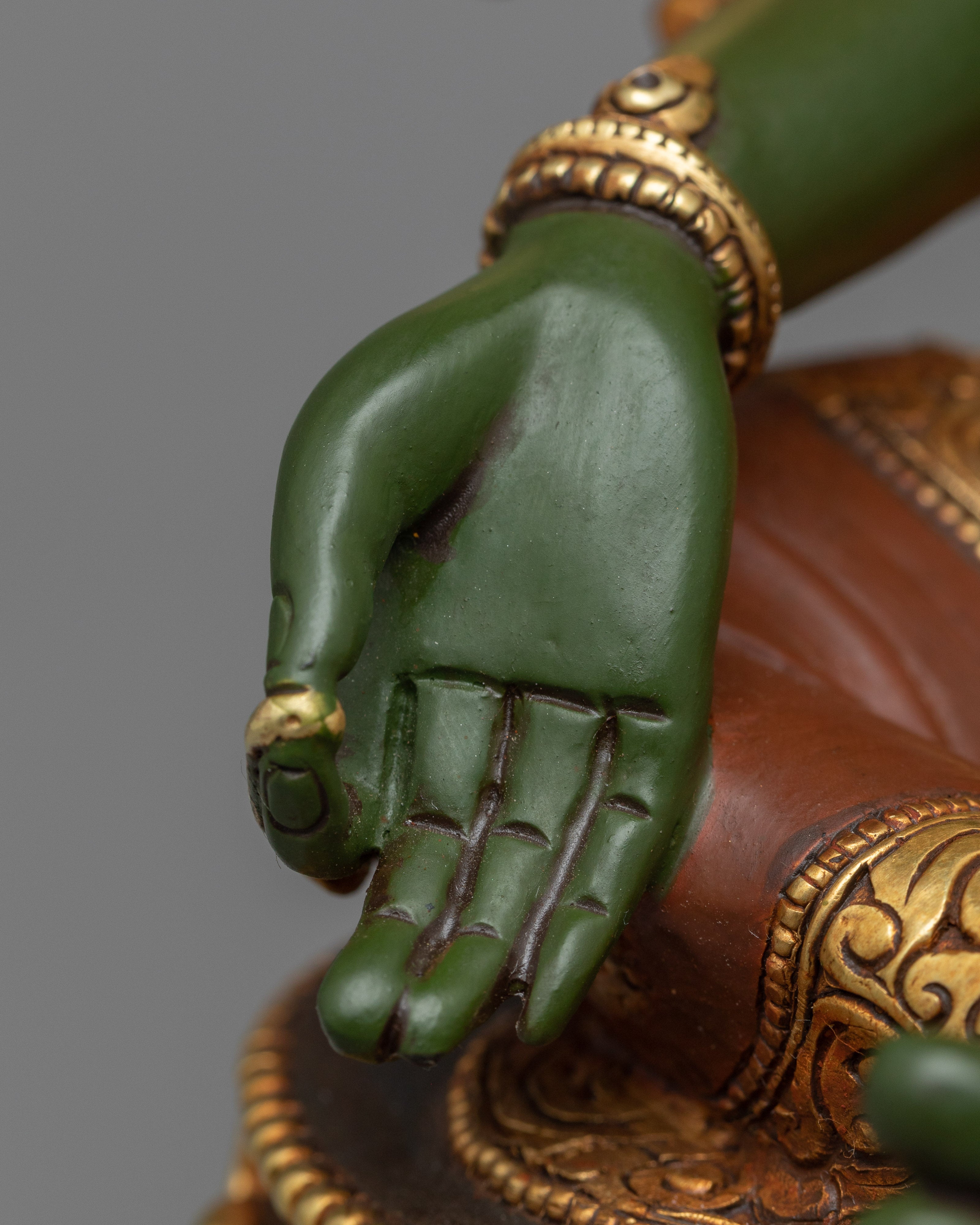 Green Tara Zen Artwork | Embodiment of Swift Compassion