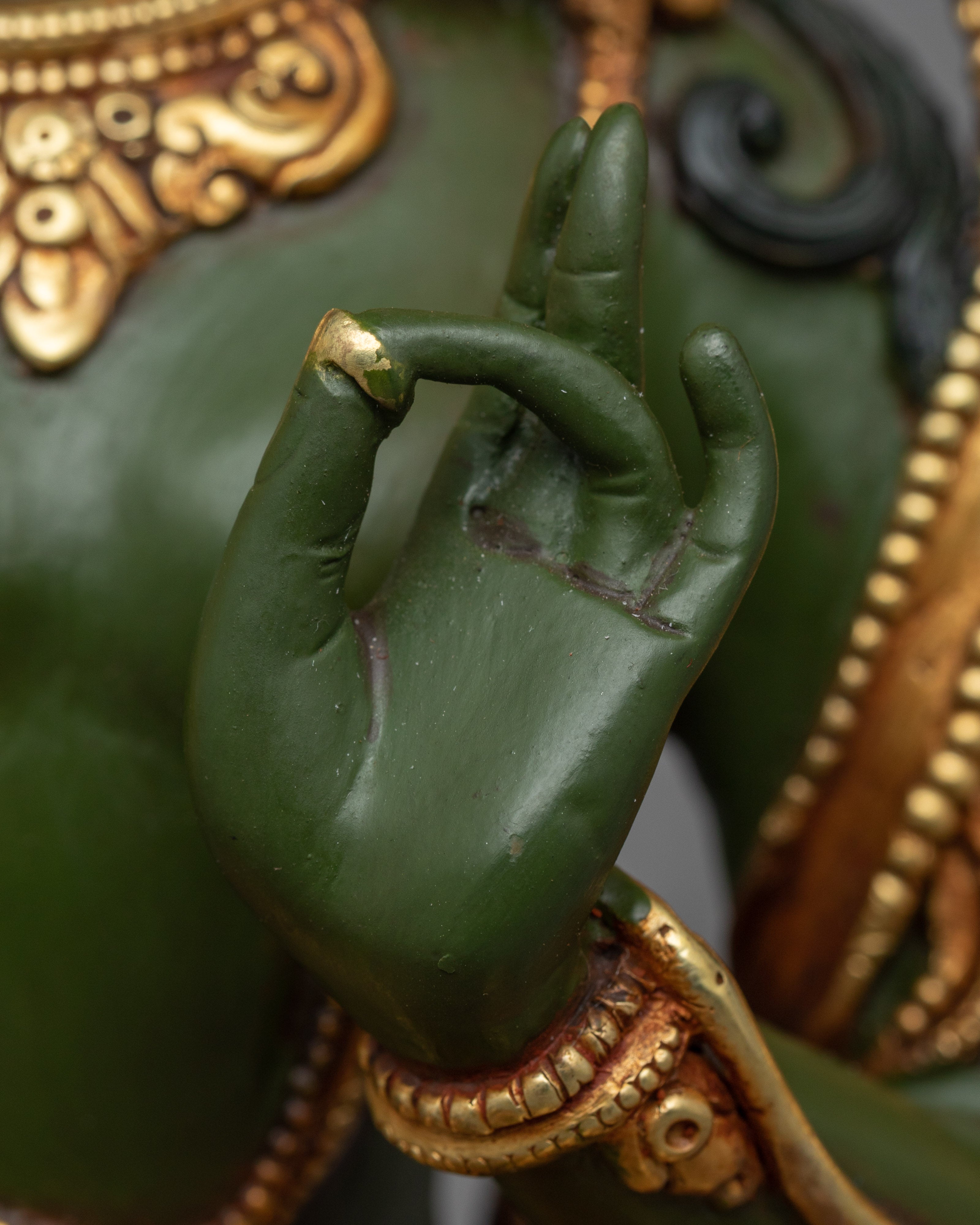 Green Tara Zen Artwork | Embodiment of Swift Compassion
