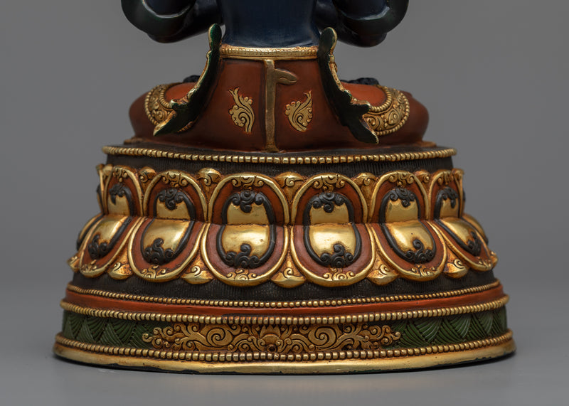 Vajradhara Tibatena Dorje Chang Statue | Handmade Rare Sculpture