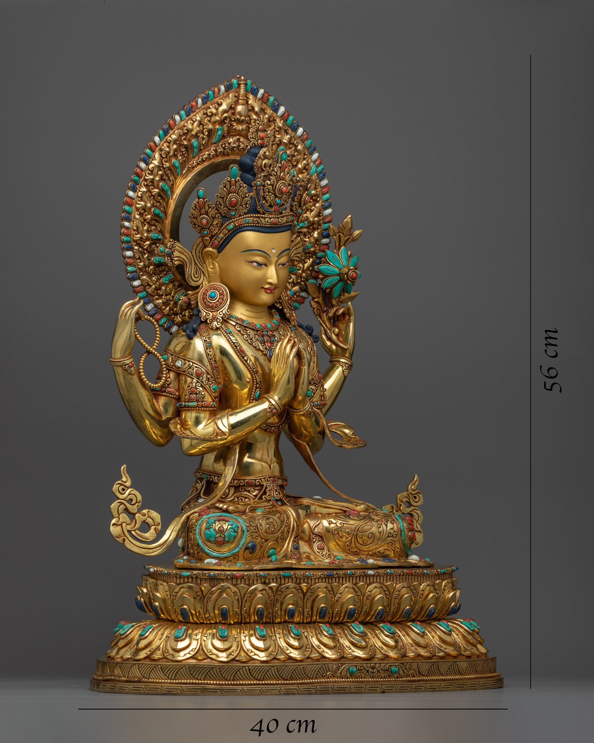 Chexrezig Statue of Chenrezig | Compassion's Majestic Embodiment