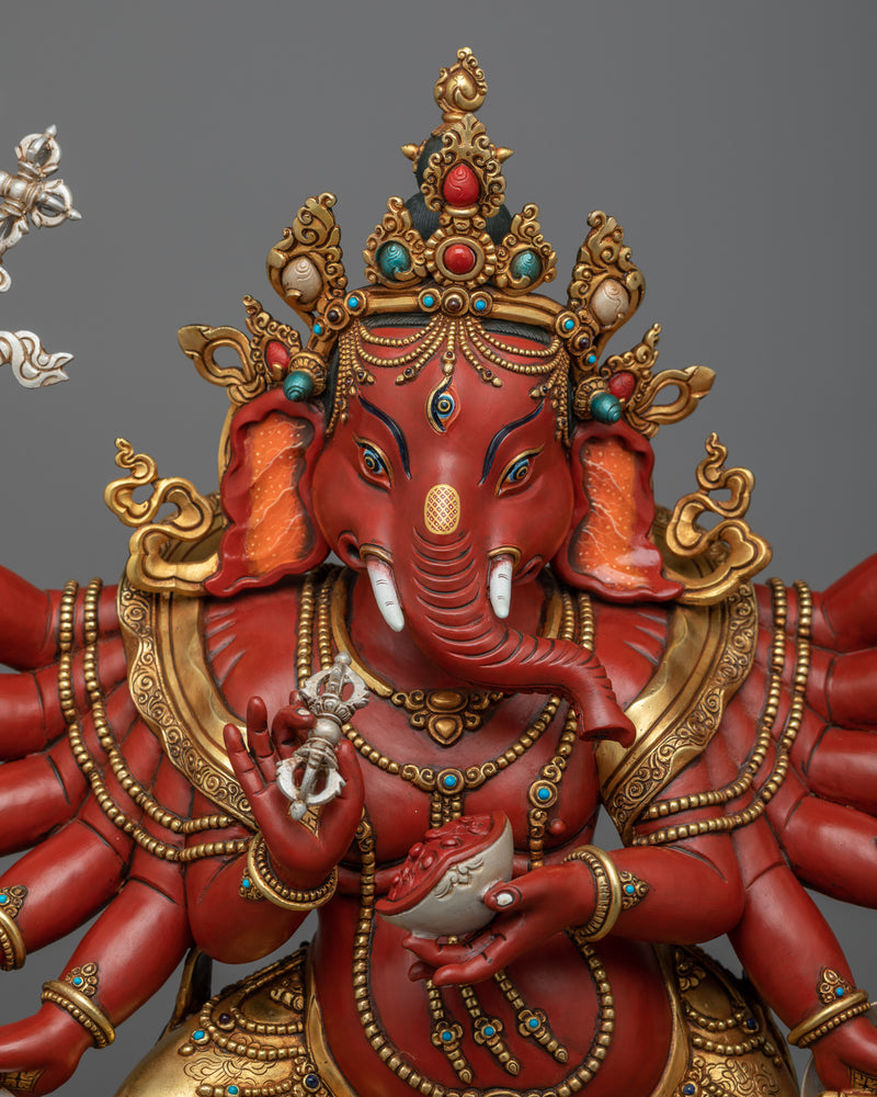 Ganesha Rare Statue | Handmade Elephant-Headed Hindu God