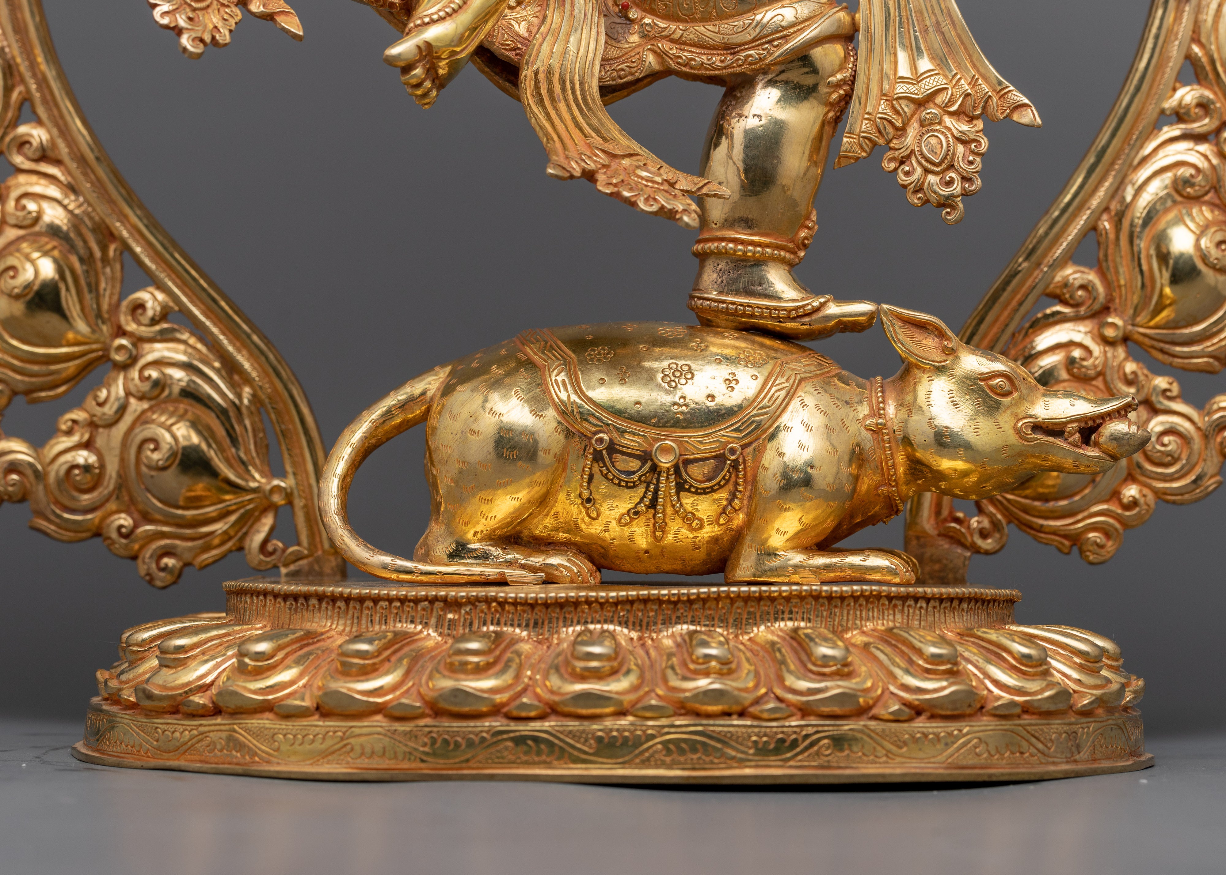 Exquisite Ganesha Buddhism Sculpture | Handcrafted Excellence