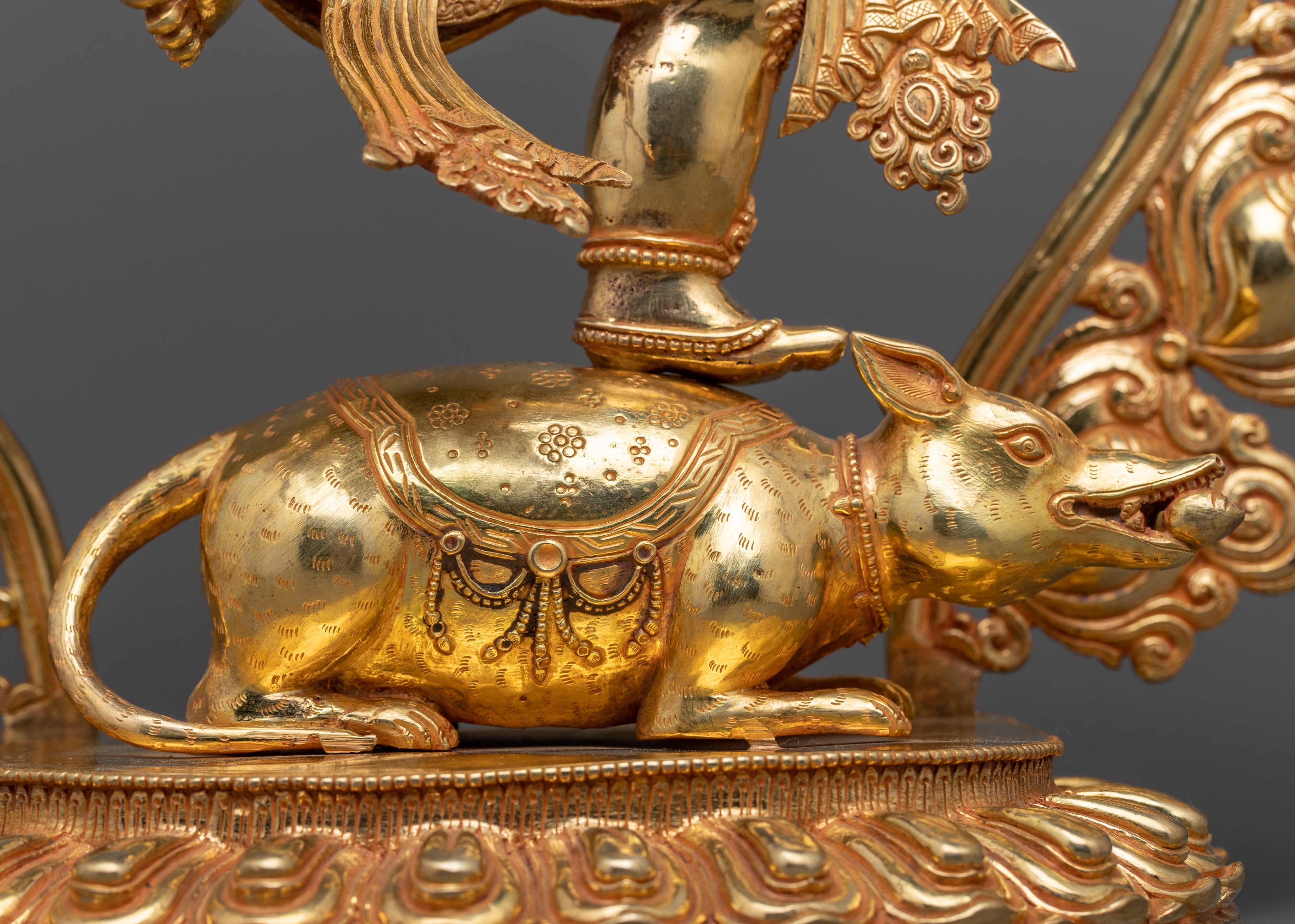 Exquisite Ganesha Buddhism Sculpture | Handcrafted Excellence