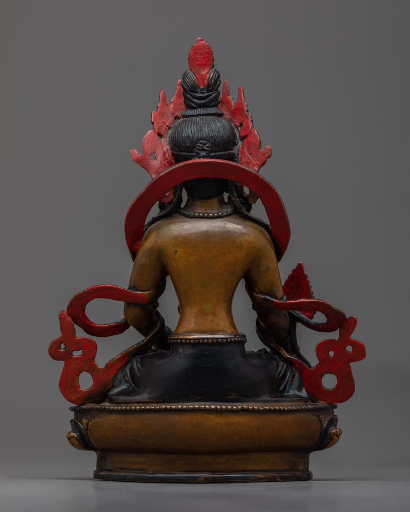 Ksitigarbha Copper Statue | Himalayan Buddhist Sculpture