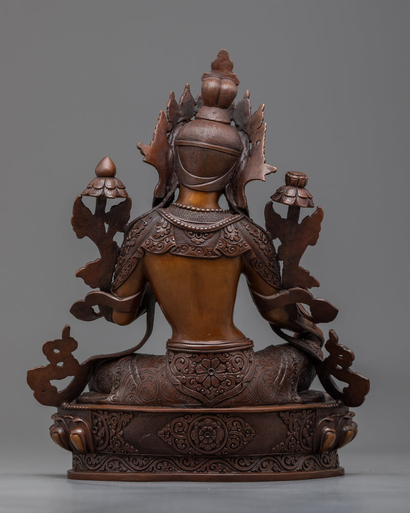 Green Tara Practice Sculpture | The Swift Liberator of Obstacles