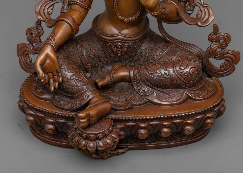 Green Tara Practice Sculpture | The Swift Liberator of Obstacles