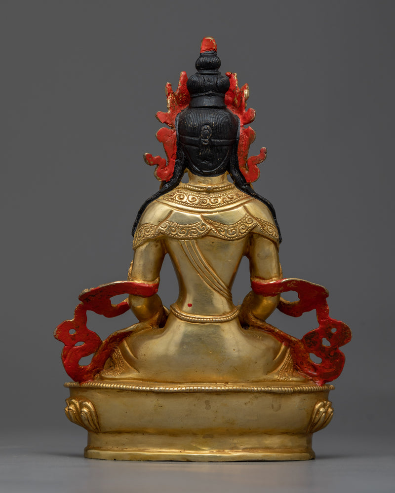 Vajrayana Buddhism Rituals With Amitayus Statue | The Heartbeat of Buddhist Rituals