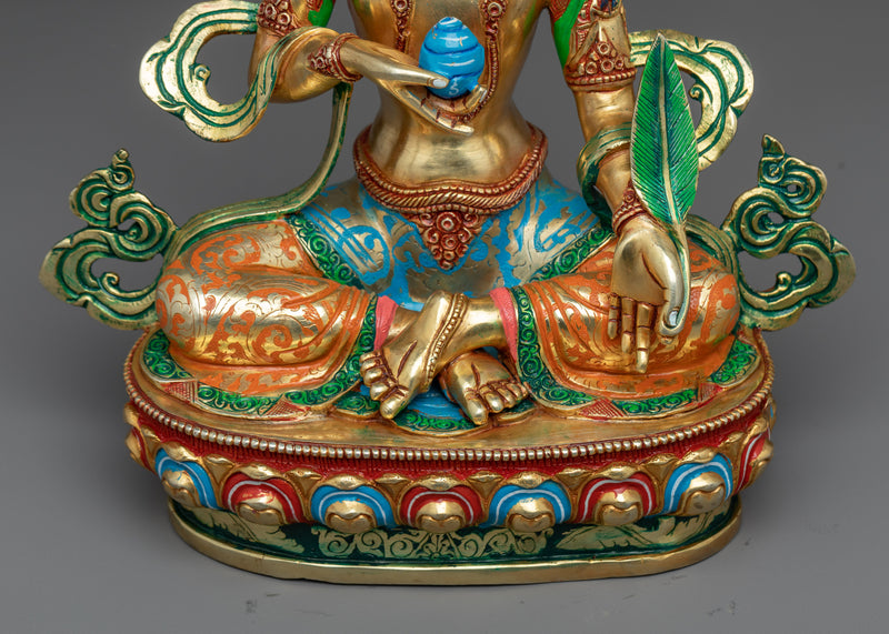 Ksitigarbha Bodhisattva Copper Statue | Immerse in the Promise of Compassion