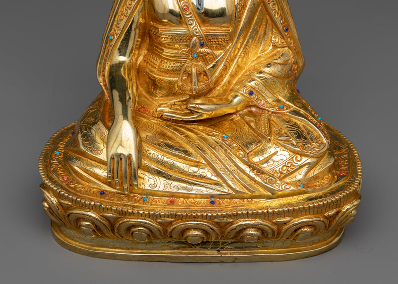 Guru Zhabdrung Rinpoche Sculpture | Buddhist Copper Artwork